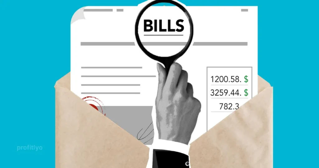how to save on bills hero image with calculator and bills