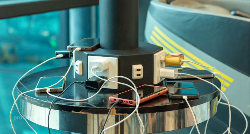 Smart power strip cutting standby power from electronics